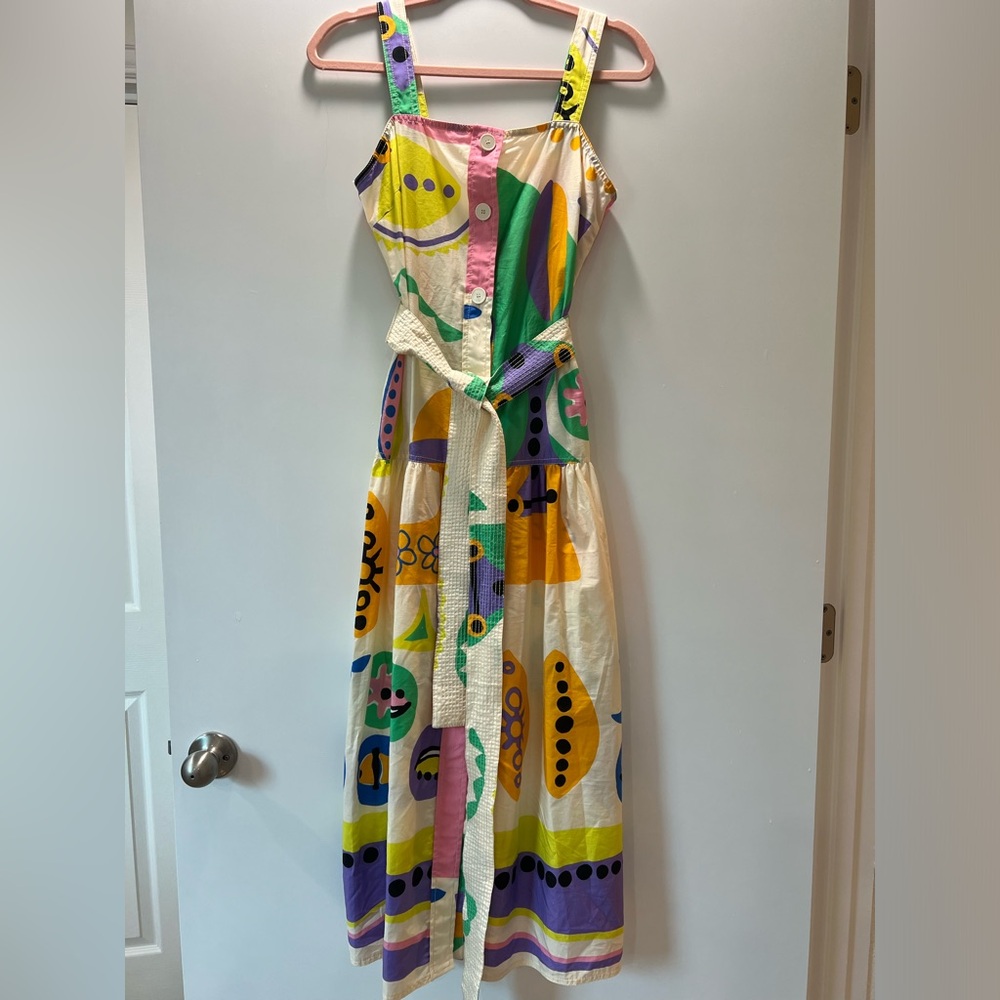 Zara colorful Print Midi Dress- Size XSmall